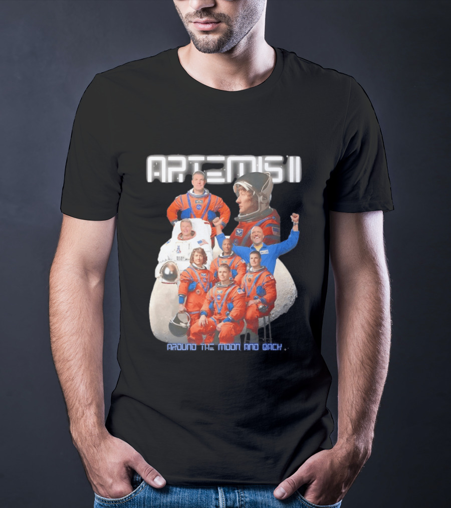 Artemis II Crew Around The Moon Mission T-Shirt
