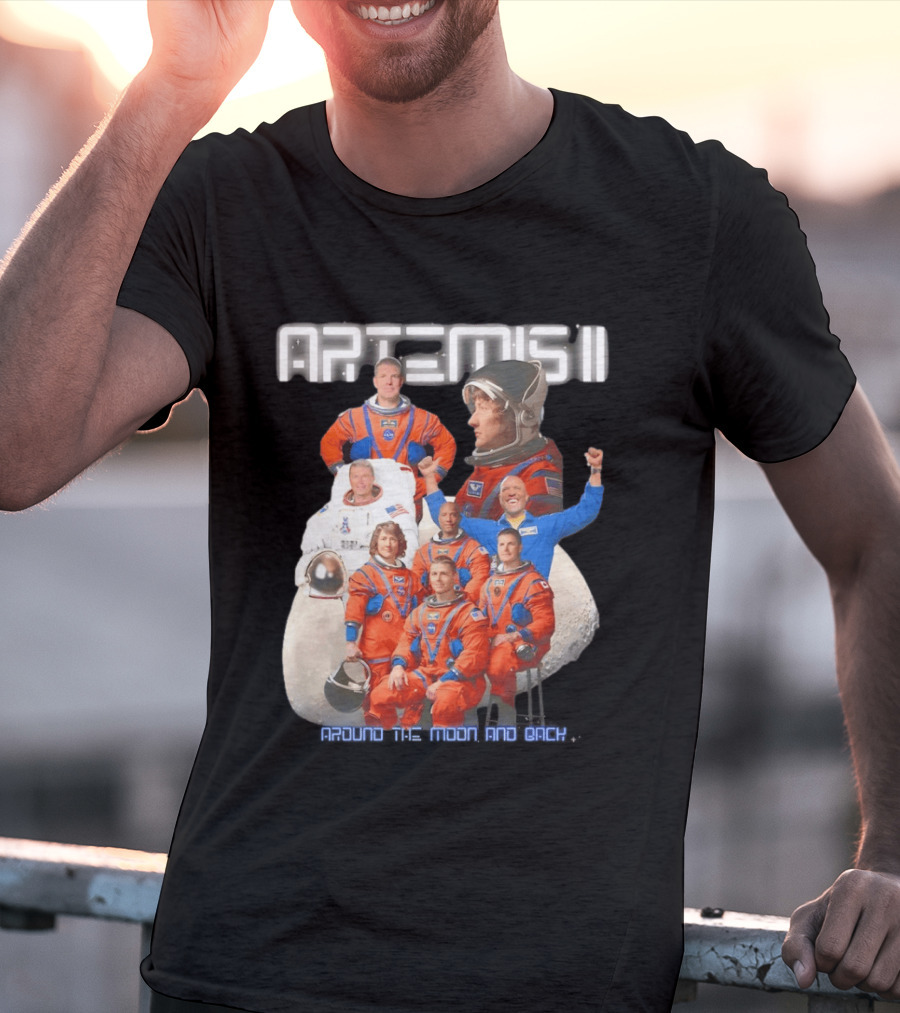 Artemis II Crew Around The Moon Mission T-Shirt