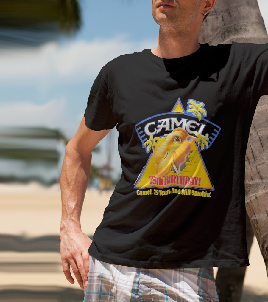 Camel 75th Birthday 75 Years And Still Smokin T-Shirt