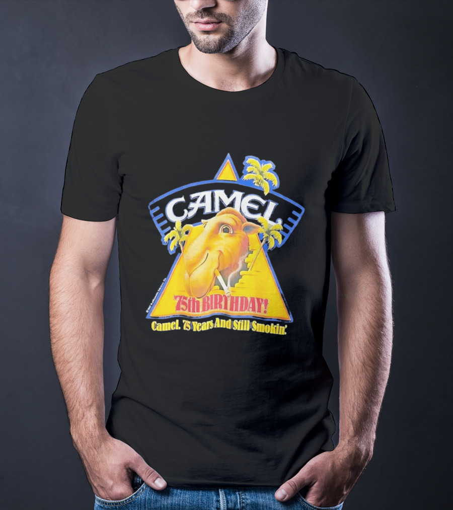 Camel 75th Birthday 75 Years And Still Smokin T-Shirt