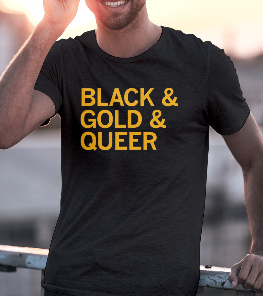 Black And Gold And Queer T-Shirt