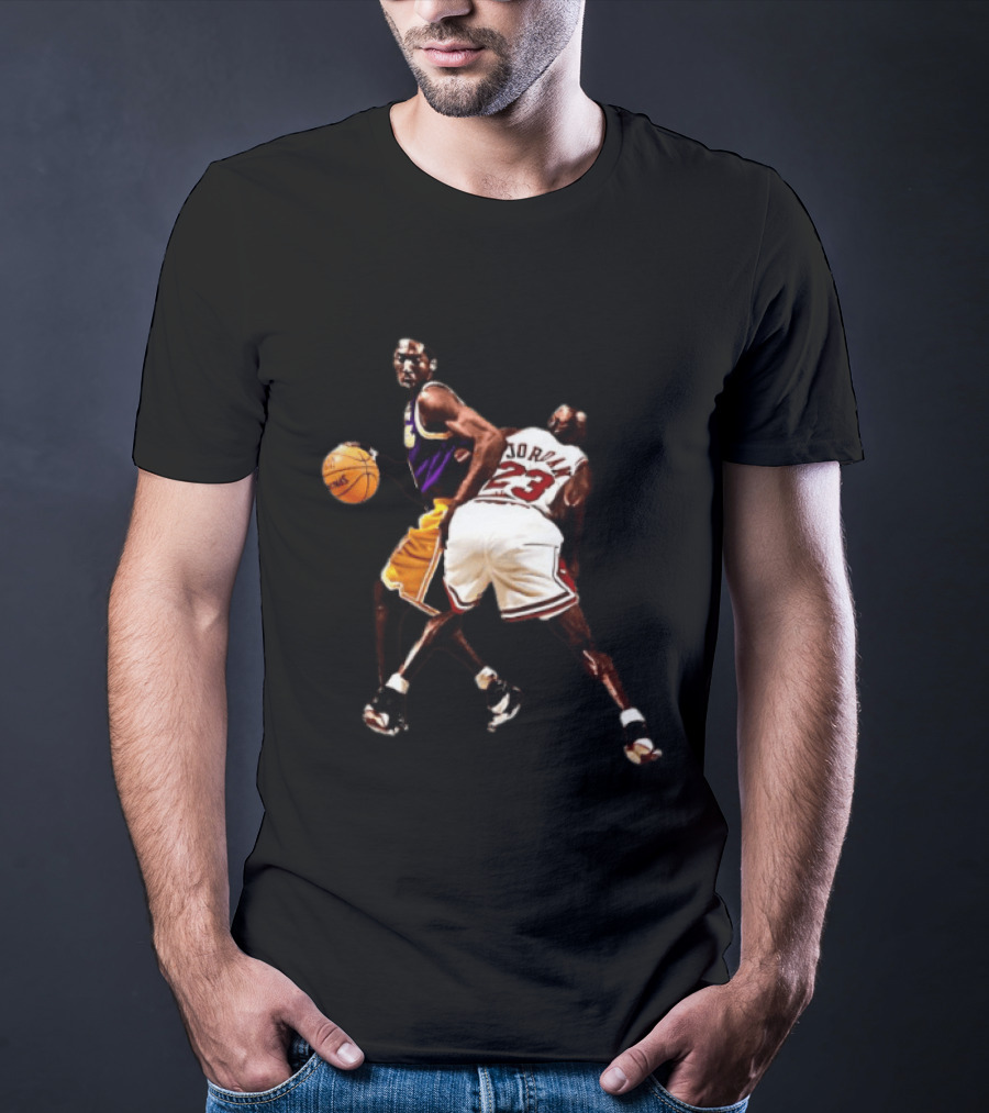 Kobe Bryant Michael Jordan NBA Legends Lakers Bulls Basketball Stars T-Shirt