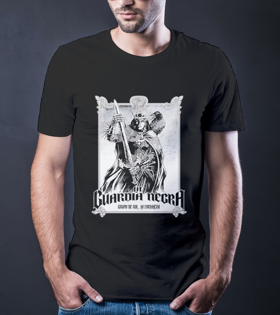 La Guardia Negra Grupo De Rol La Fortaleza Dark Fantasy Warrior T-Shirt