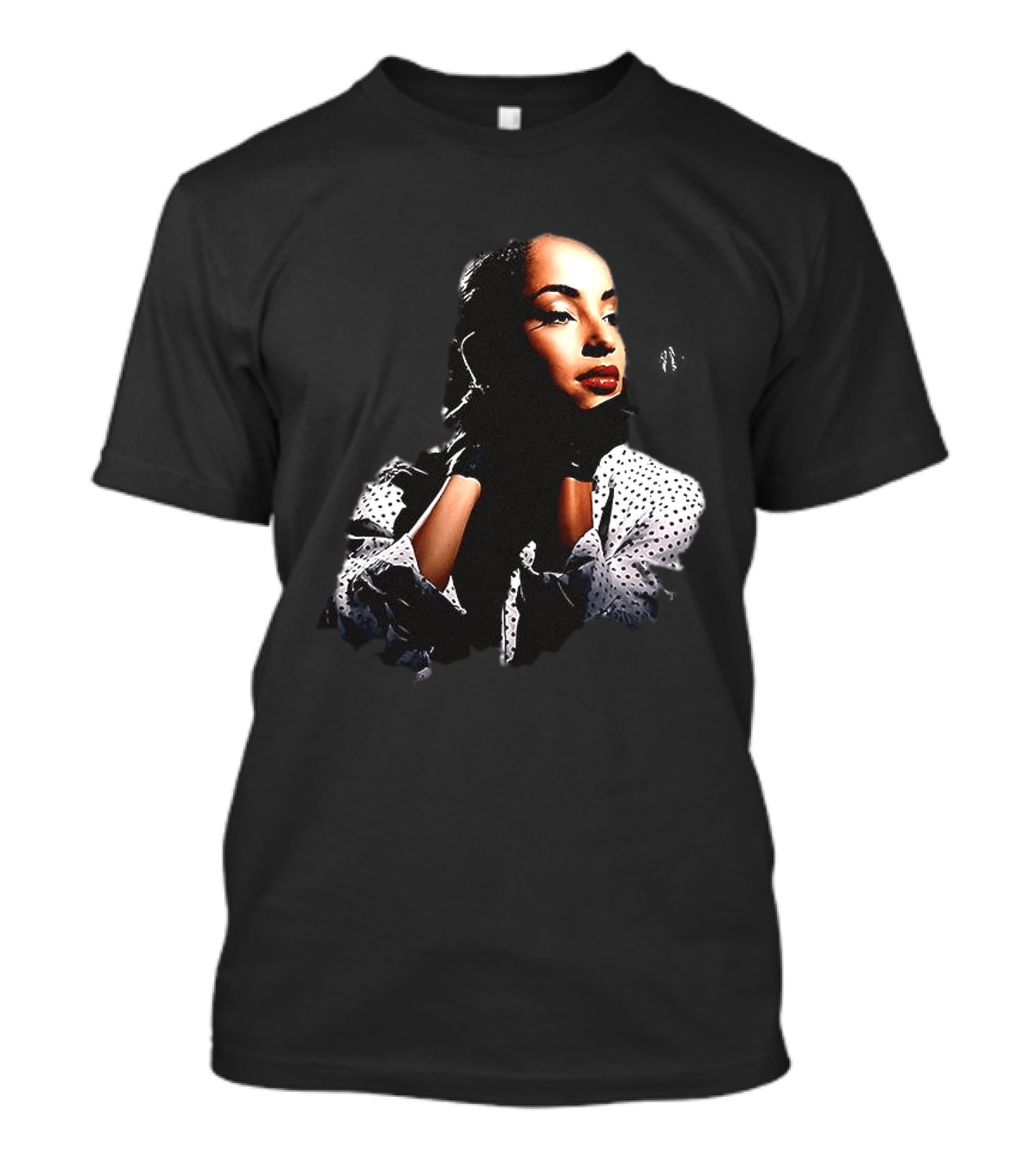 Sade 93 Summer Tour Vintage Style Black And White Polka Dot Fashion T-Shirt