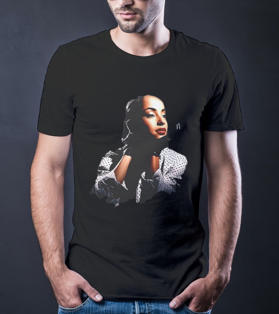 Sade 93 Summer Tour Vintage Style Black And White Polka Dot Fashion T-Shirt