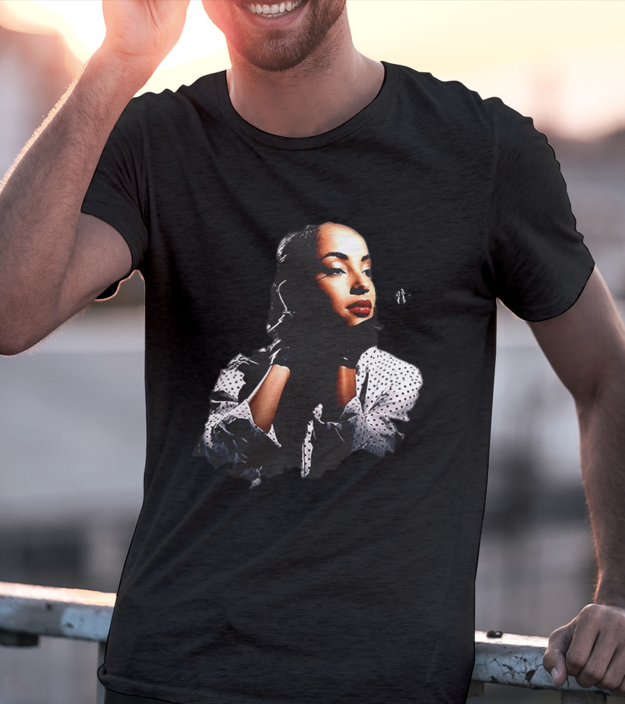 Sade 93 Summer Tour Vintage Style Black And White Polka Dot Fashion T-Shirt
