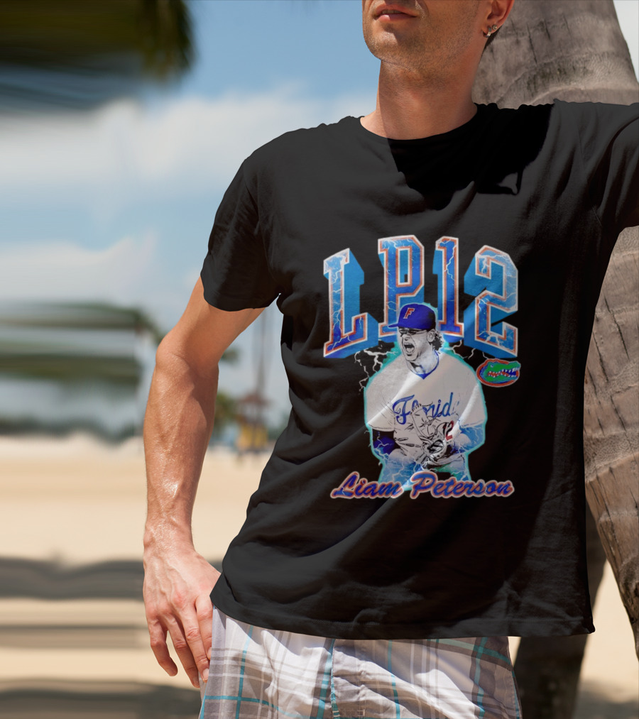 Liam Peterson LP12 Florida Gators Baseball Player T-Shirt