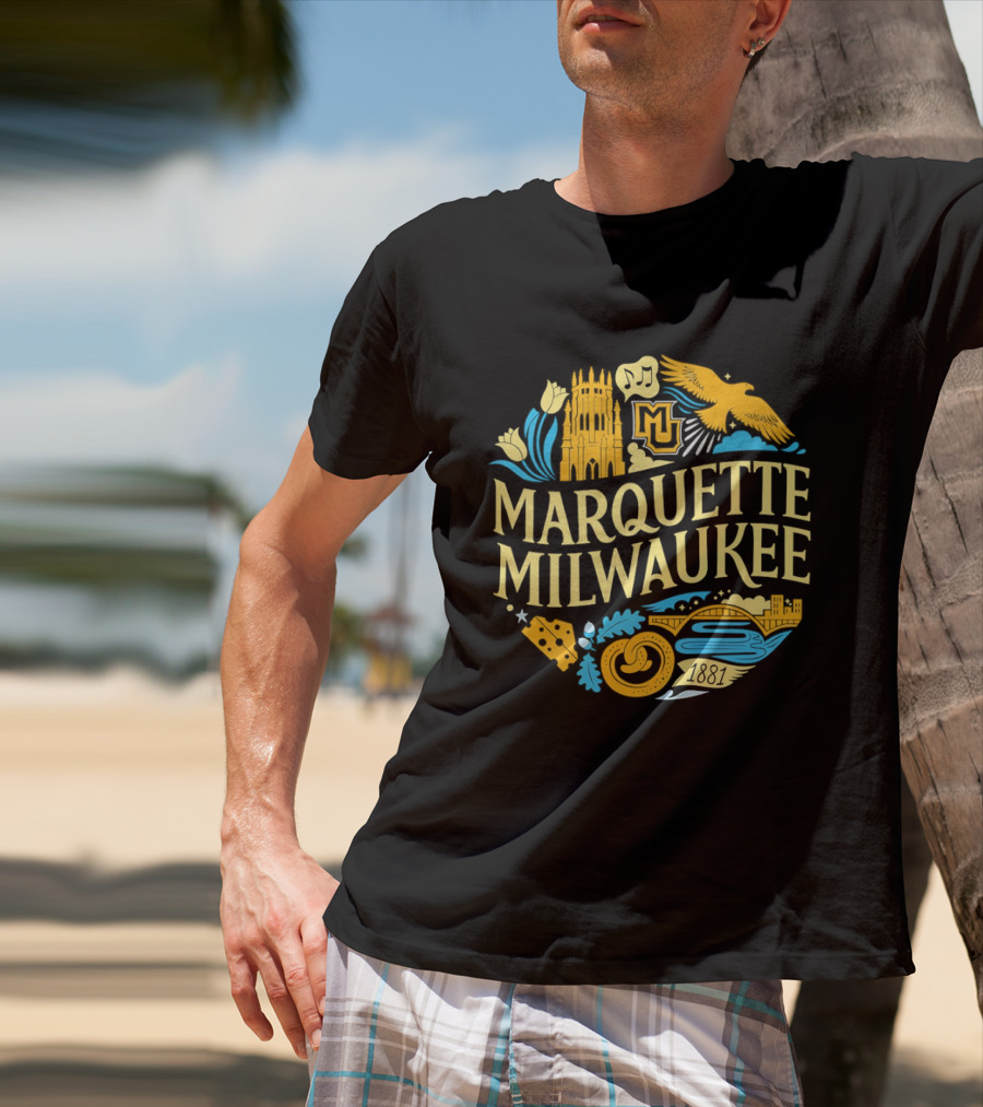 Marquette Milwaukee Golden Eagles MU 1881 T-Shirt