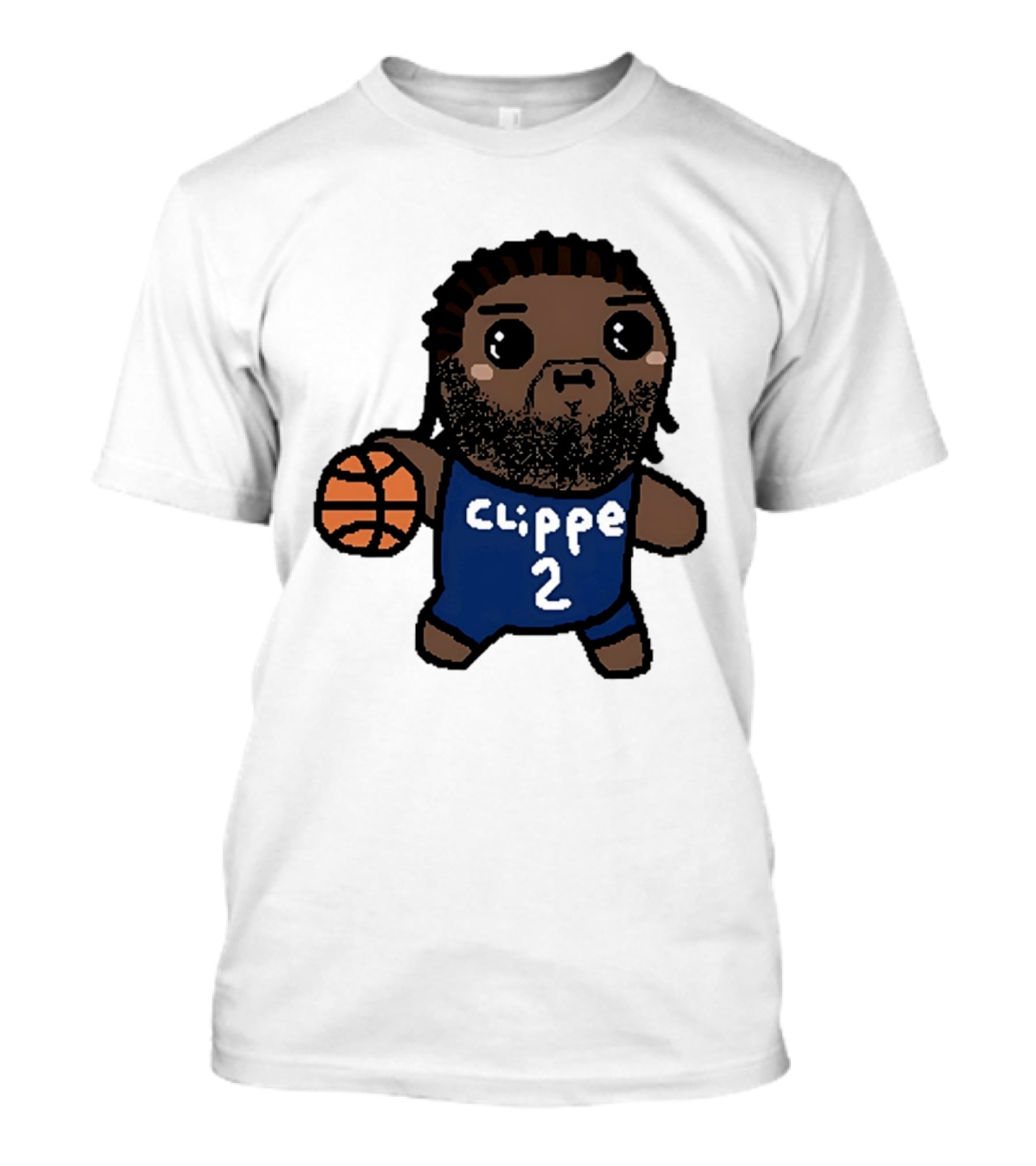 Kawaii Leonard Clipper 2 Los Angeles Cartoon Basketball T-Shirt
