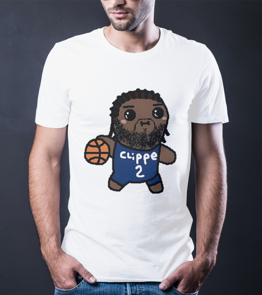 Kawaii Leonard Clipper 2 Los Angeles Cartoon Basketball T-Shirt