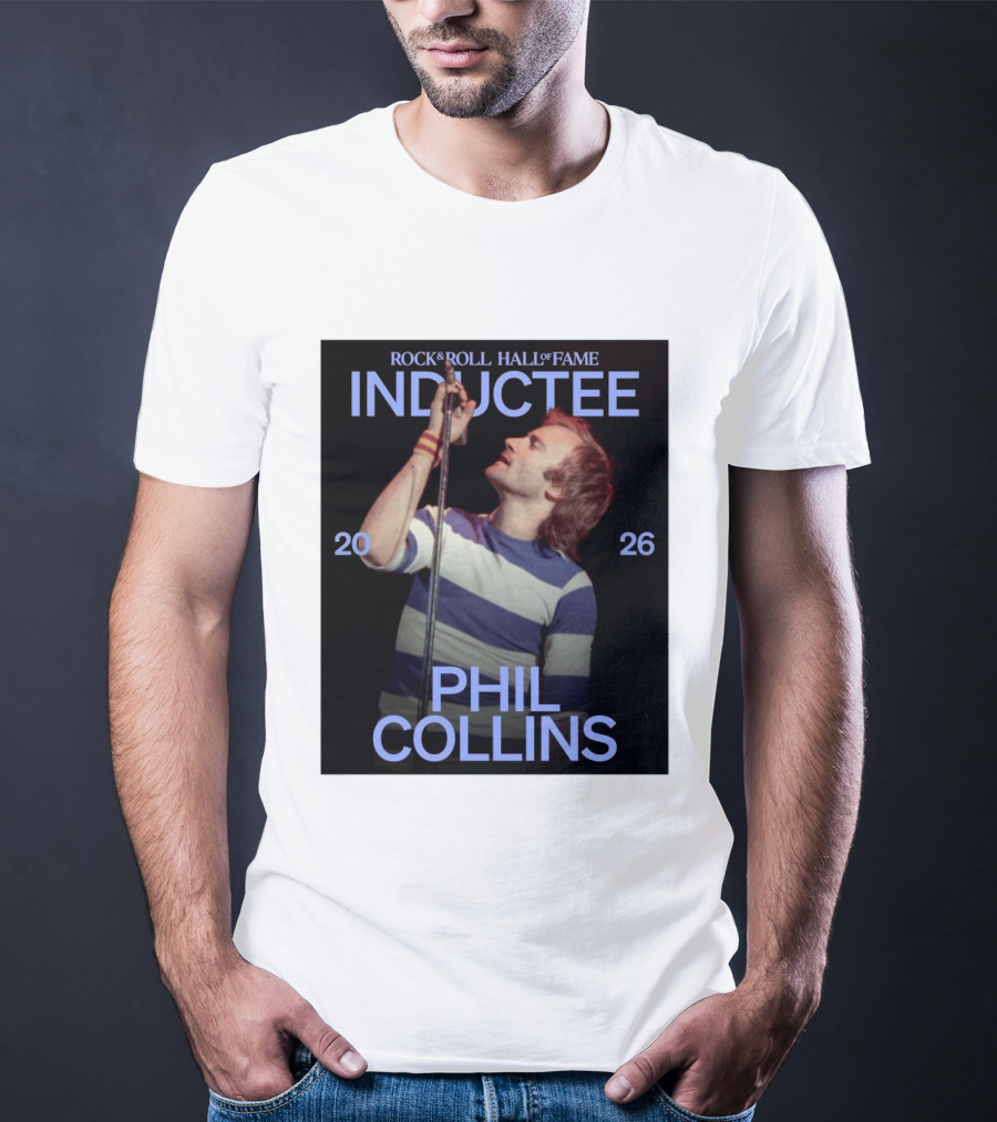 Rock Roll Hall Of Fame 2026 Inductee Phil Collins T-Shirt