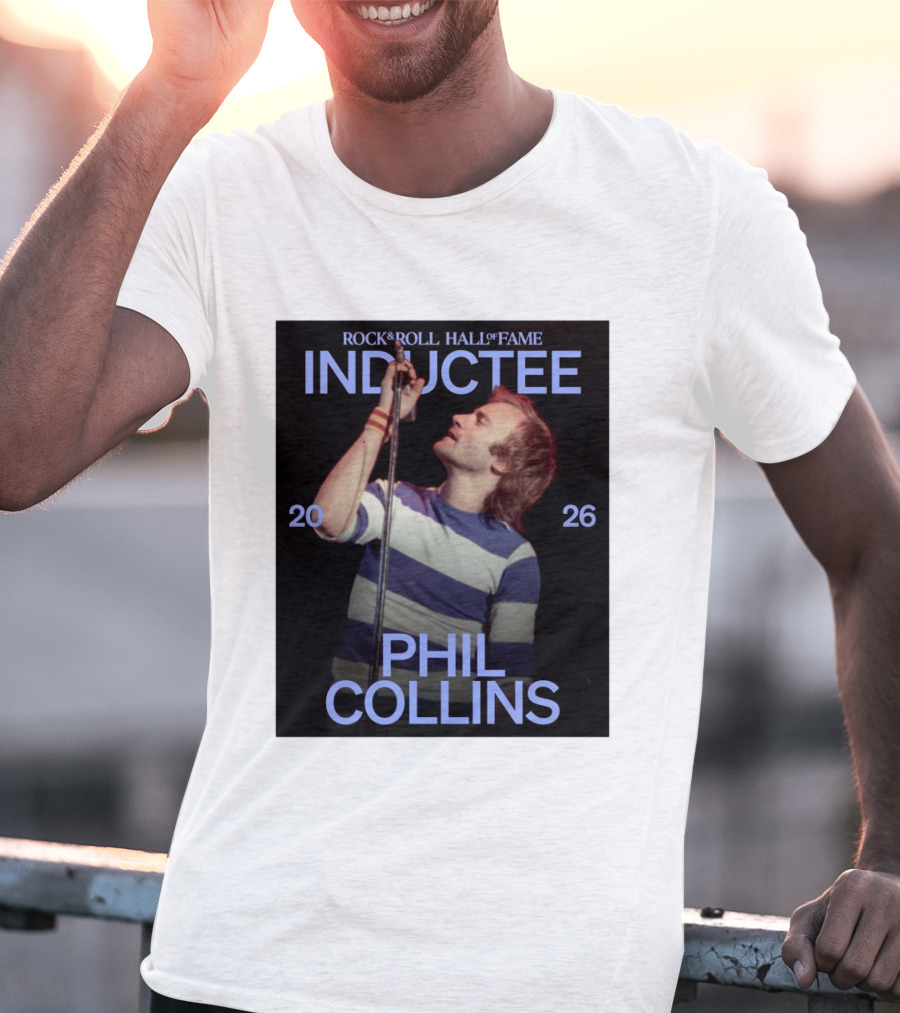 Rock Roll Hall Of Fame 2026 Inductee Phil Collins T-Shirt