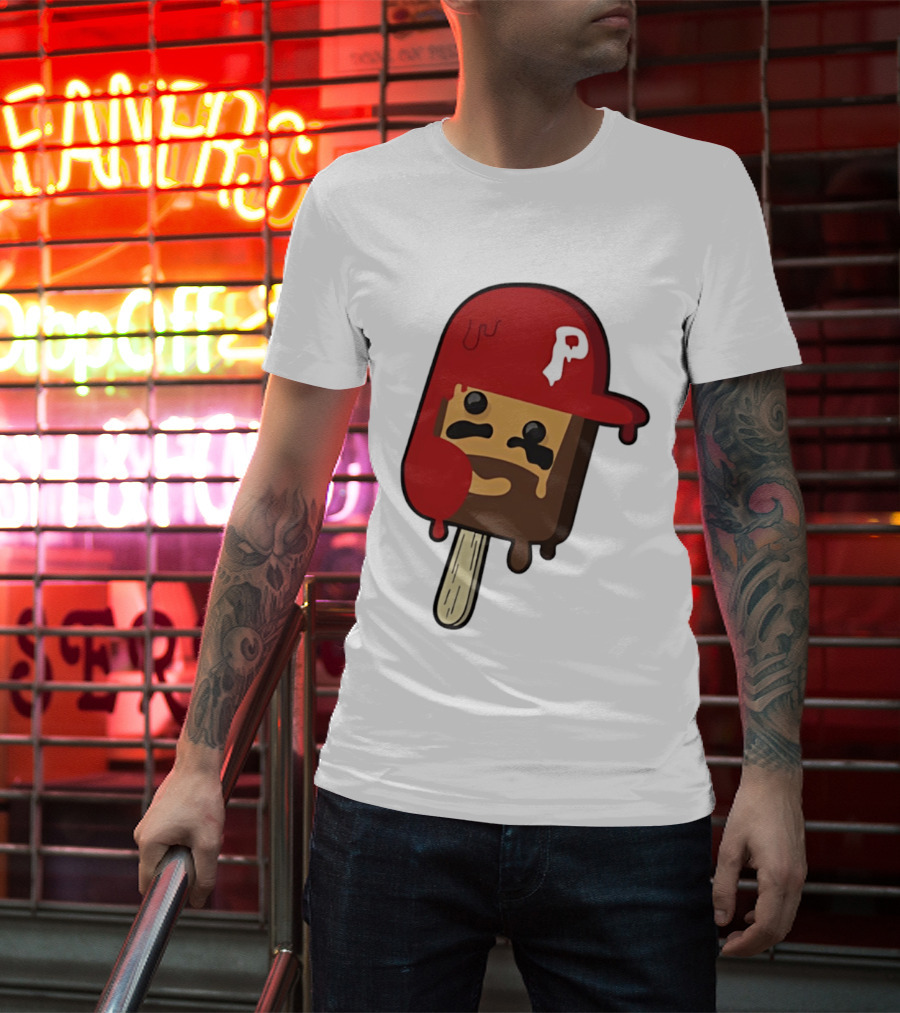Bryce Harper Philadelphia Phillies Popsicle Red Cap Ice Cream T-Shirt