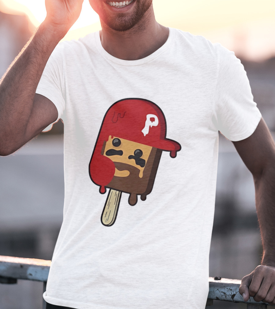 Bryce Harper Philadelphia Phillies Popsicle Red Cap Ice Cream T-Shirt