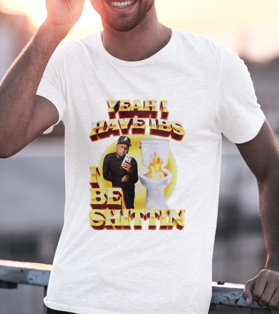 Yeah I Have IBS I Be Shittin 90s Bootleg Style With Fire Toilet And Phone Guy T-Shirt