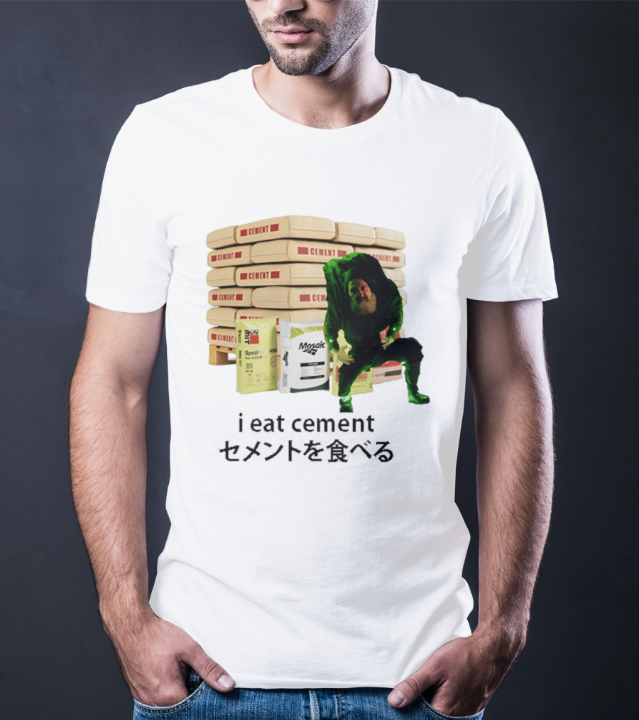 I Eat Cement Surreal Humor Poe's Favorite Snack Cement T-Shirt