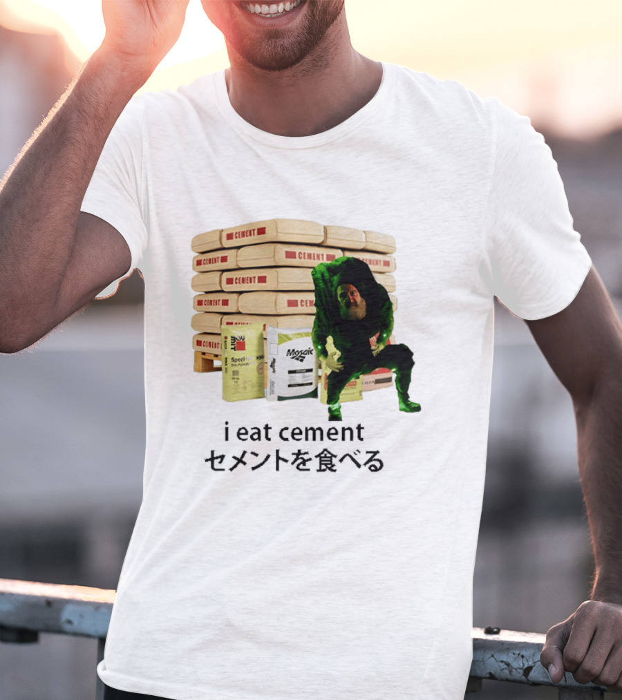 I Eat Cement Surreal Humor Poe's Favorite Snack Cement T-Shirt