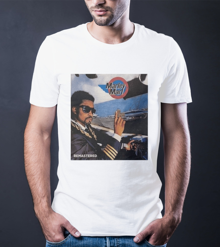 Marley Marl Remastered Cover With Sunglasses And Chains T-Shirt