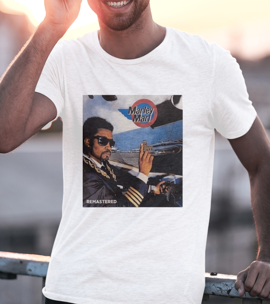 Marley Marl Remastered Cover With Sunglasses And Chains T-Shirt