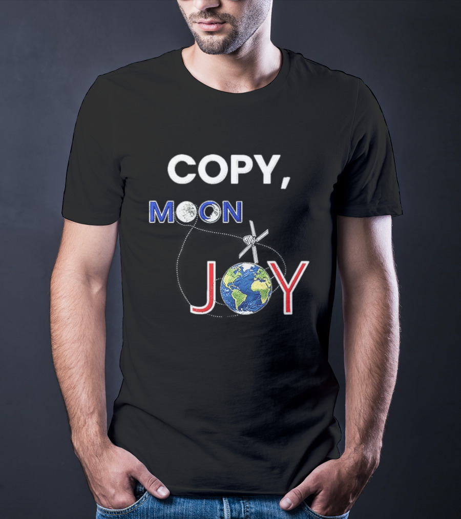 Copy Moon Joy Earth Astronaut Artemis II T-Shirt