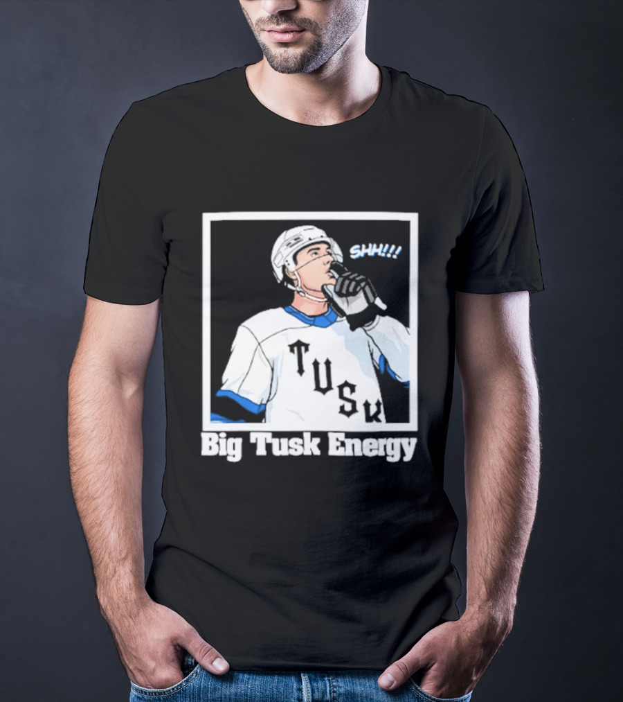 Big Tusk Energy Sip Hockey Tusk Player T-Shirt