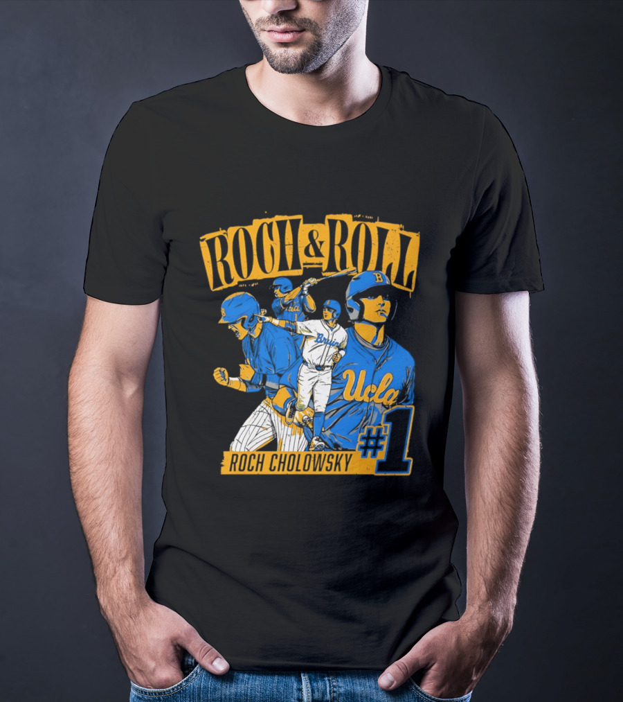 Roch Cholowsky UCLA Bruins Roch & Roll Baseball #1 T-Shirt