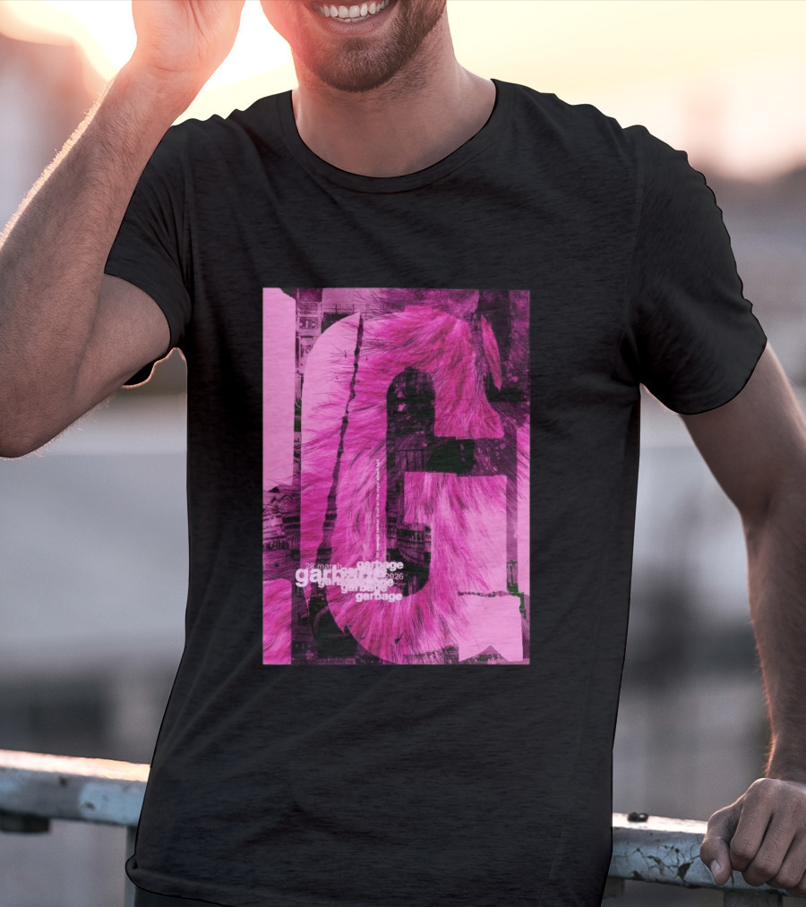 Garbage Royal Albert Hall April 2026 Tour Pink Fur T-Shirt