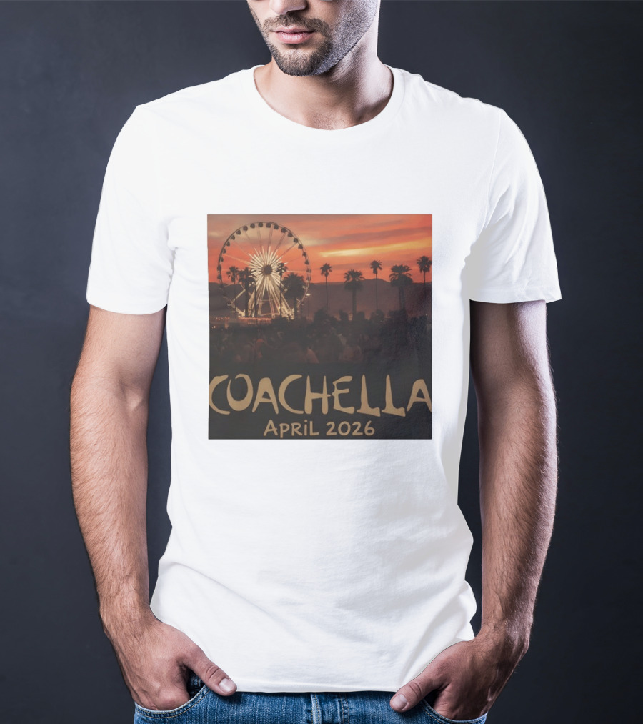 Coachella April 2026 Festival Sunset Ferris Wheel T-Shirt