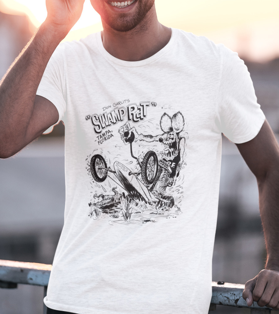 Swamp Rat Don Garlit's Tampa Florida Racing Dragster T-Shirt