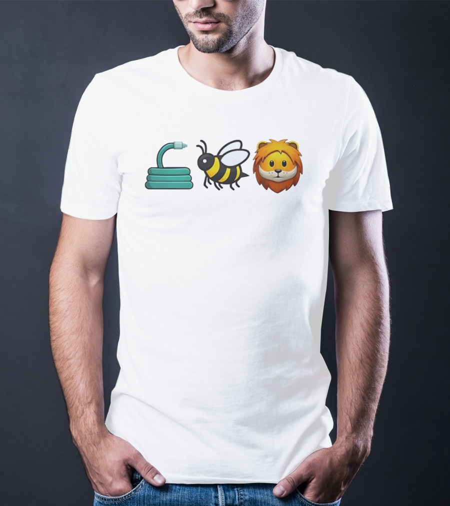 Hose Bee Lion Emoji Mashup T-Shirt