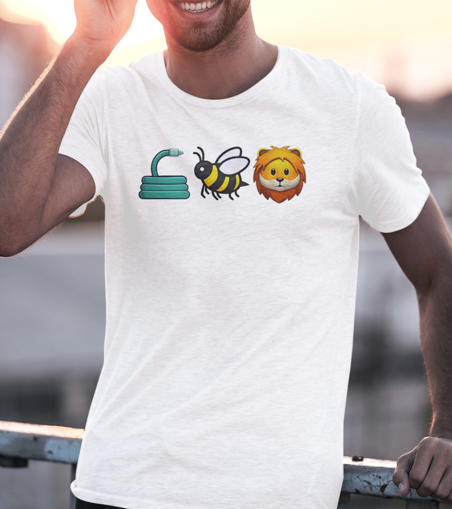 Hose Bee Lion Emoji Mashup T-Shirt