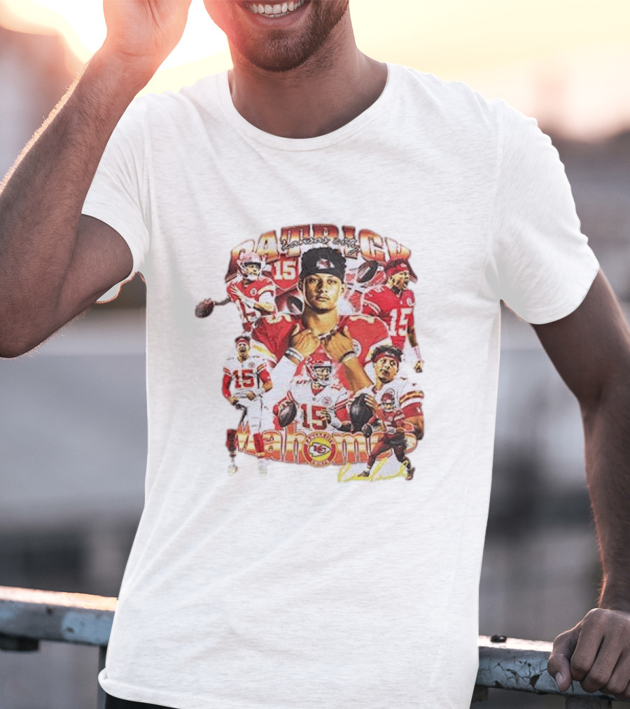 Kansas City Chiefs Patrick Mahome 15 Vintage Football Collection T-Shirt