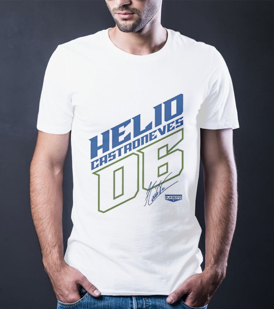 Meyer Shank Racing Helio Castroneves 06 Signature T-Shirt