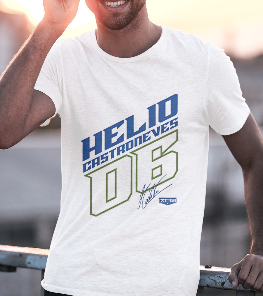 Meyer Shank Racing Helio Castroneves 06 Signature T-Shirt