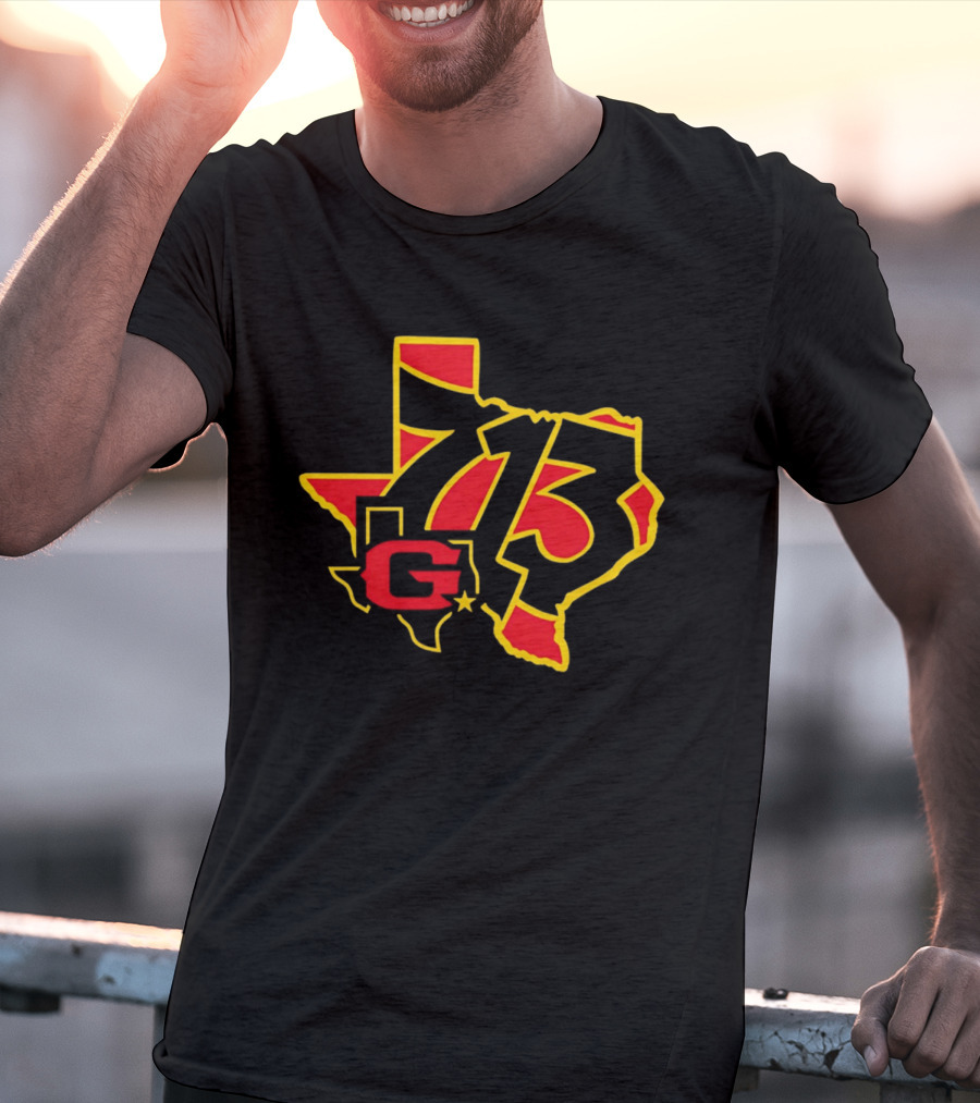 Houston Gamblers 713 Area Code Texas Map T-Shirt