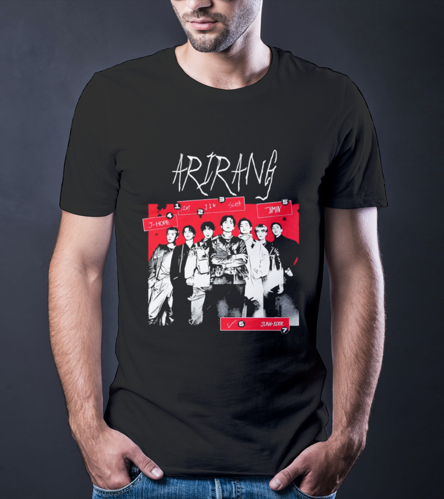 Arirang 2026 J Hope RM Jin Suga Jimin Jung Kook T-Shirt