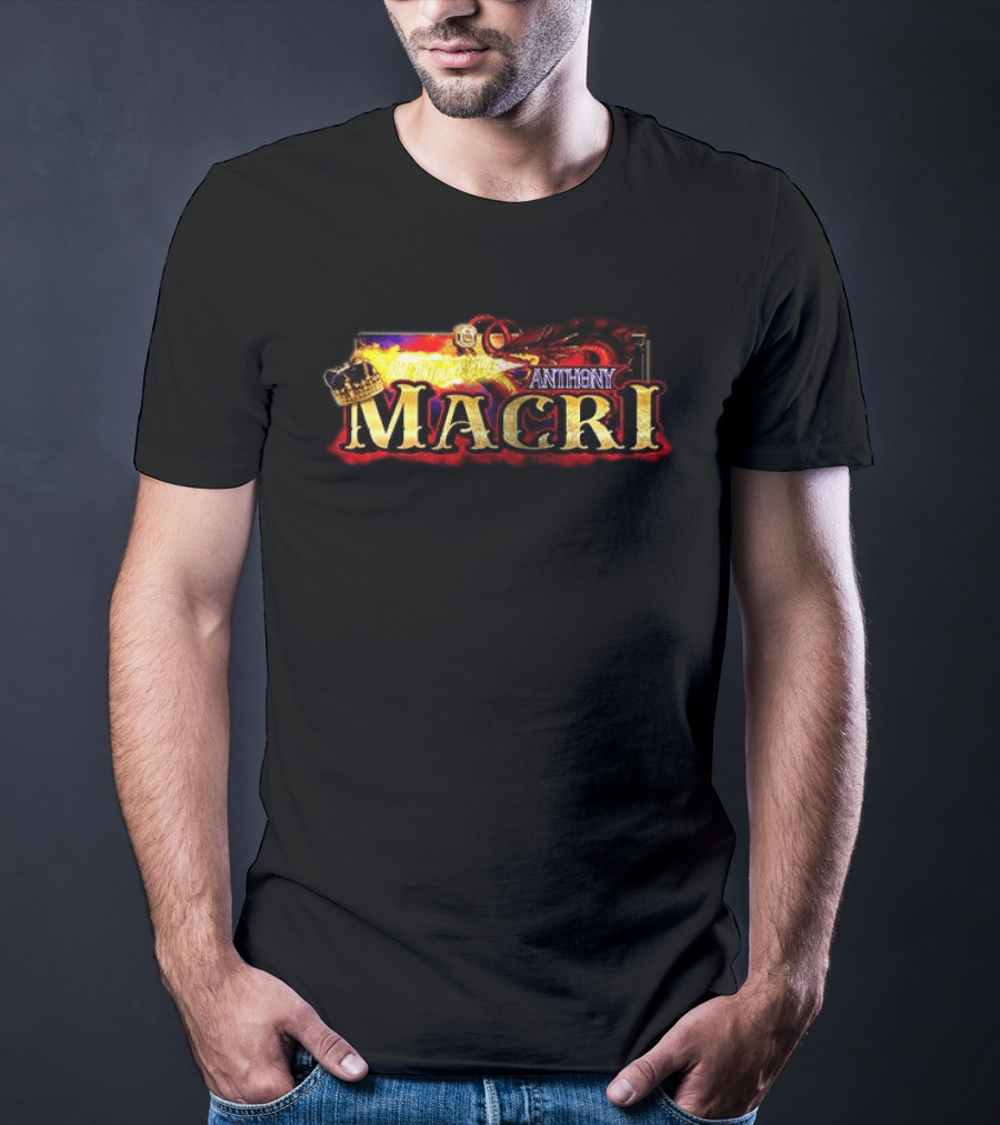 Anthony Macri XVII Racing King With Crown And Flames T-Shirt