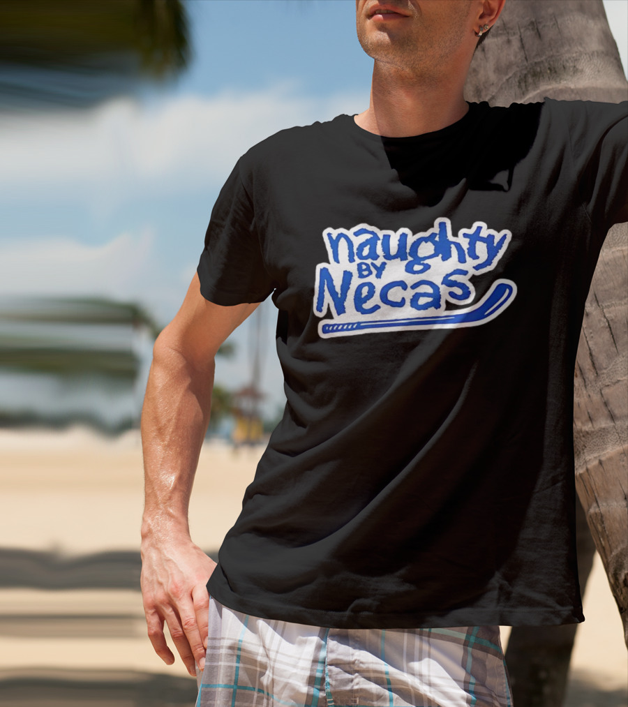 Martin Nečas Naughty By Necas Hockey T-Shirt