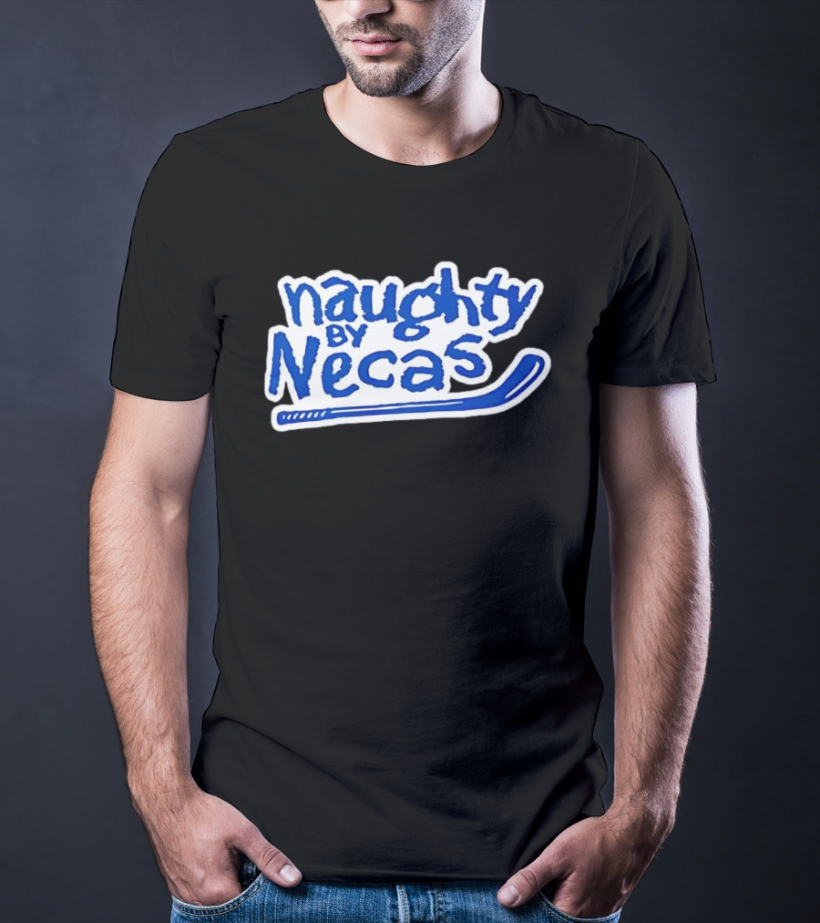 Martin Nečas Naughty By Necas Hockey T-Shirt