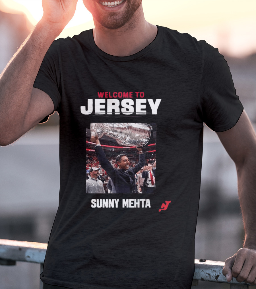 Welcome To Jersey New Jersey Devils Sunny Mehta Stanley Cup T-Shirt