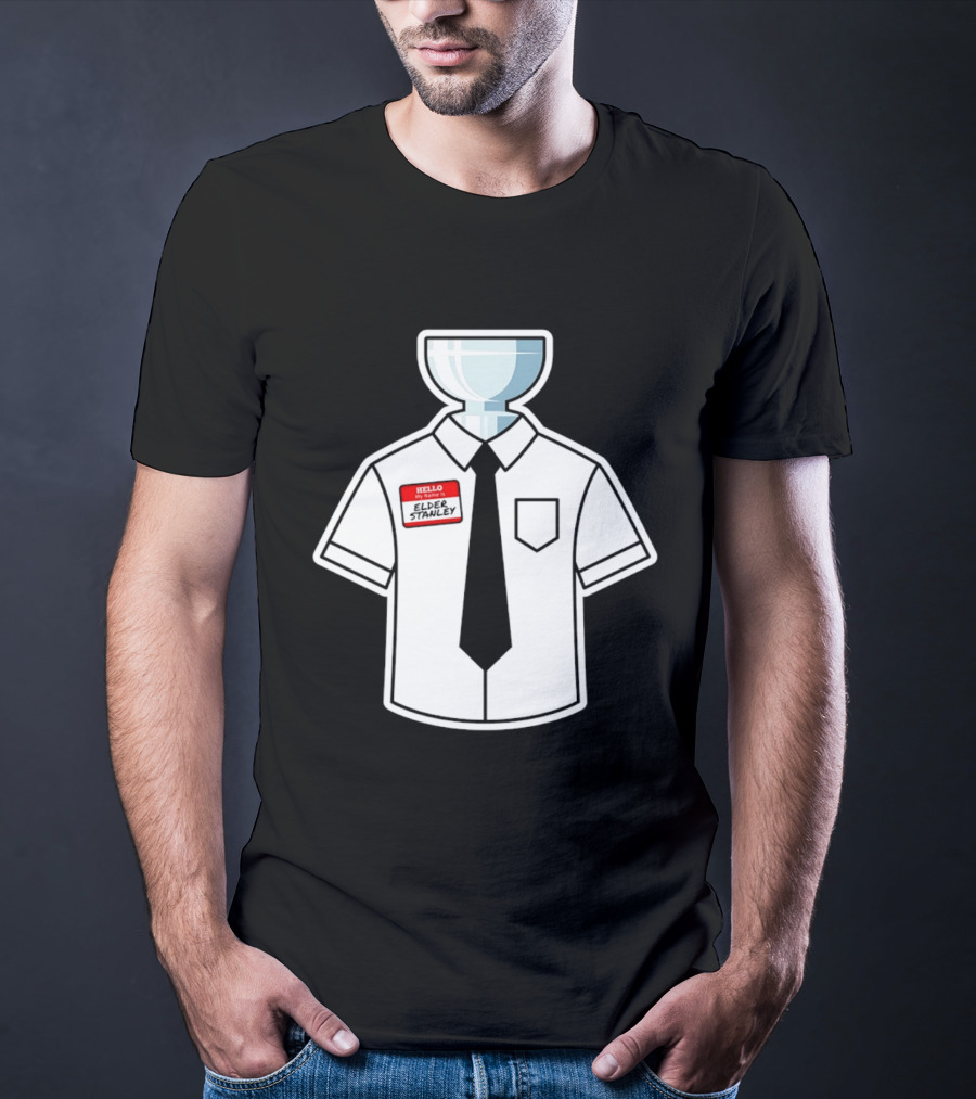 Elder Stanley Cup NHL 2026 Trophy Hello My Name Is Sticker T-Shirt