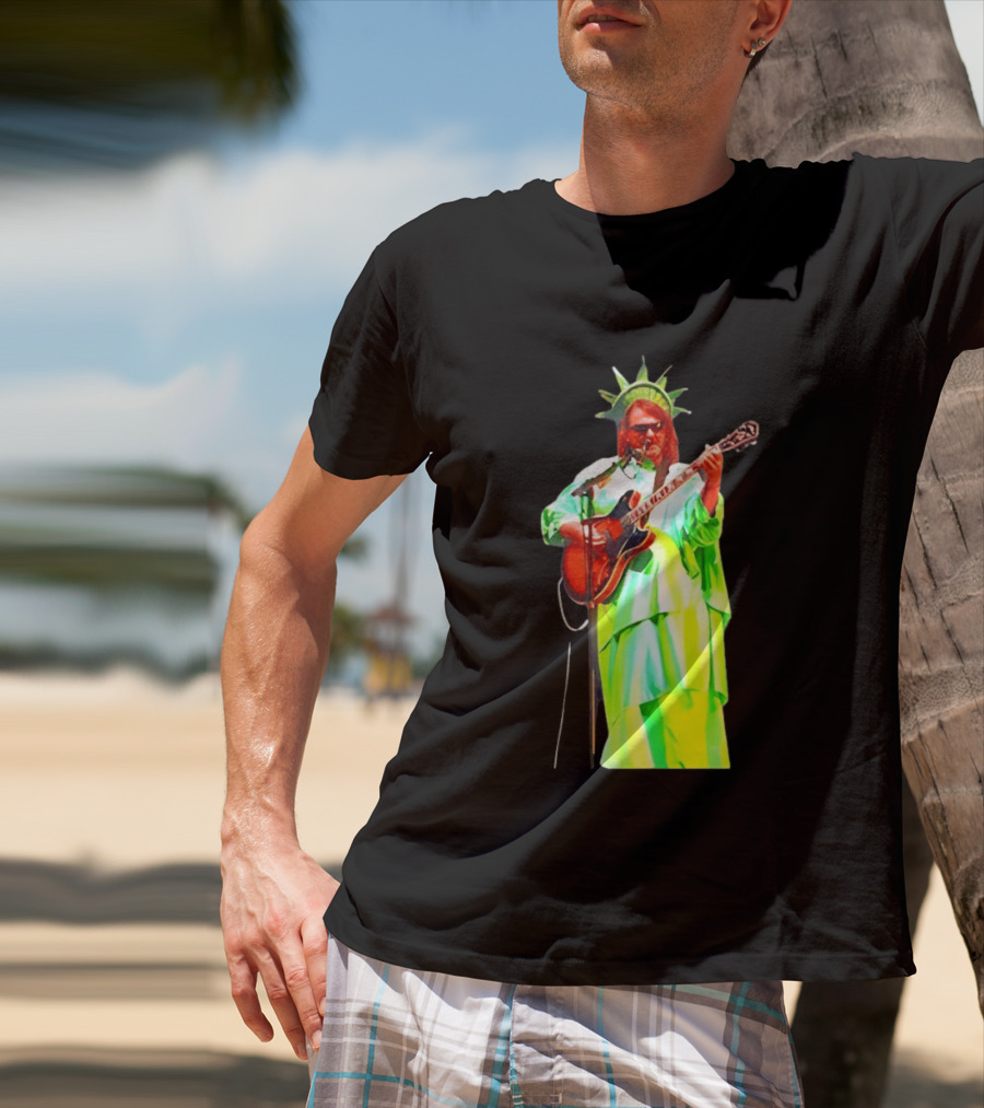Randy Crabtree Widespread Panic Statue Of Liberty Guitarist T-Shirt