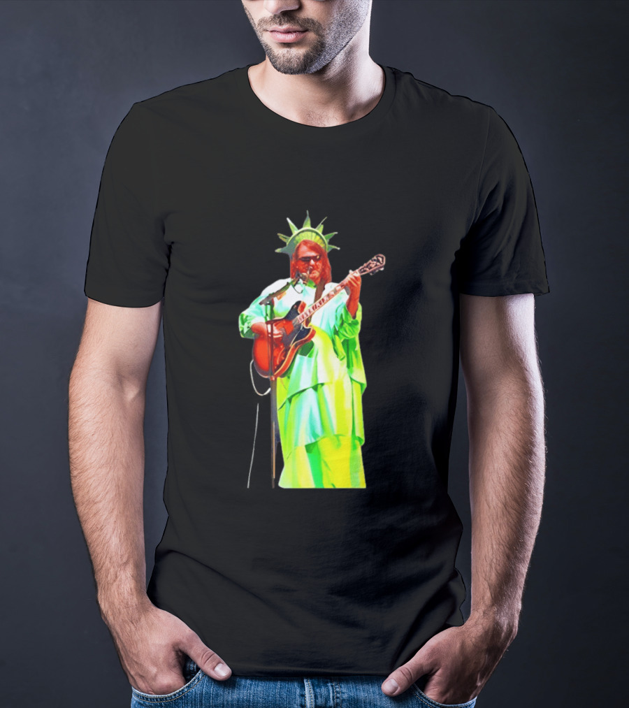 Randy Crabtree Widespread Panic Statue Of Liberty Guitarist T-Shirt