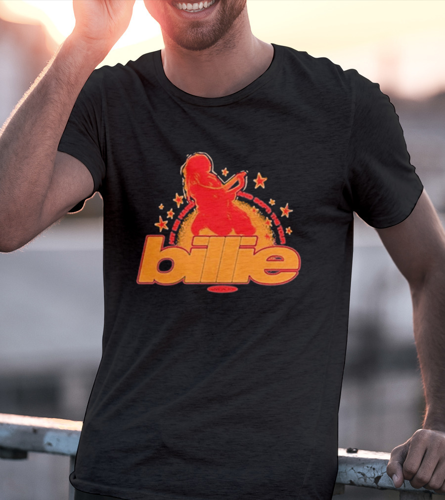 Billie Hit Me Hard And Soft The Tour Guitar Riff Ringer T-Shirt