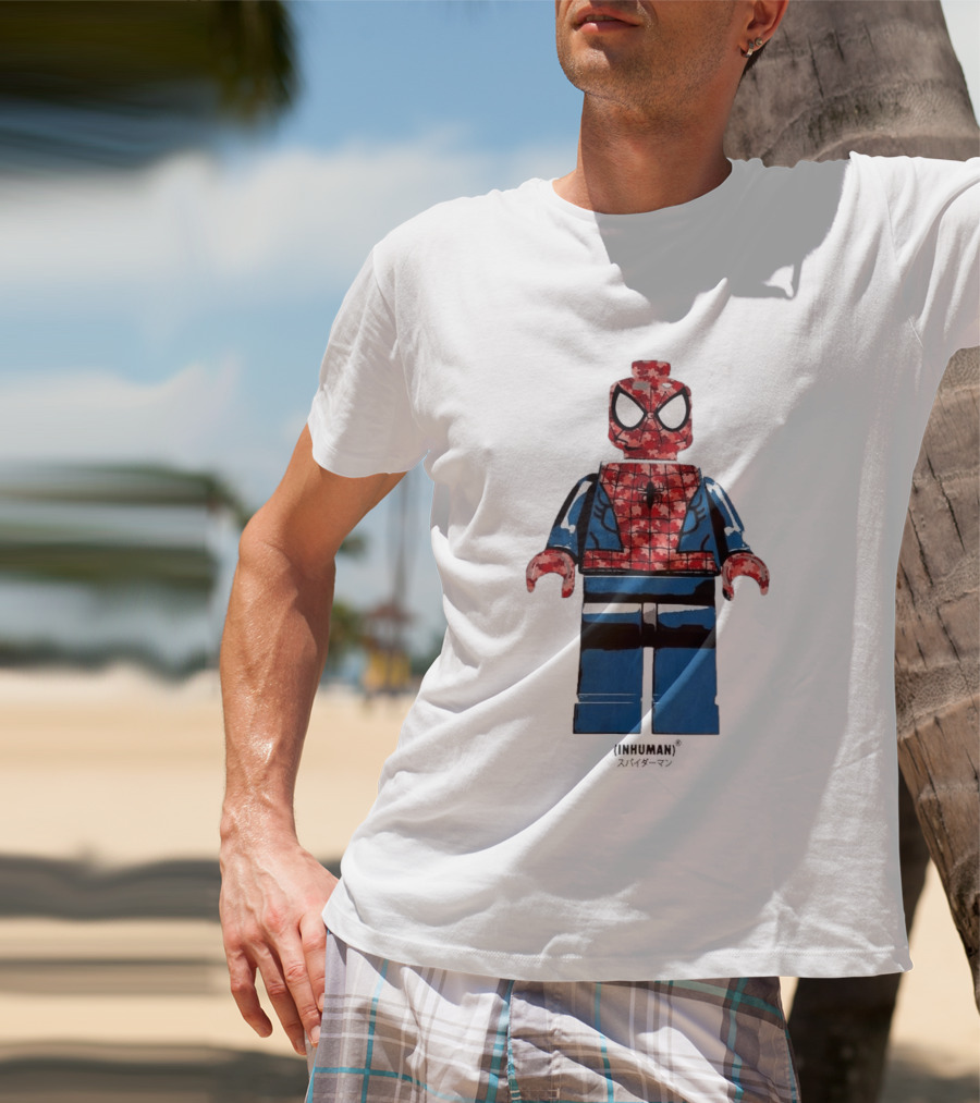Spider Man LEGO Inhuman Figure Block T-Shirt