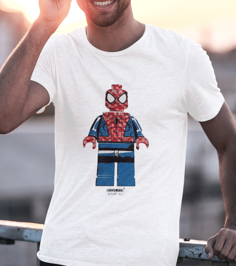 Spider Man LEGO Inhuman Figure Block T-Shirt