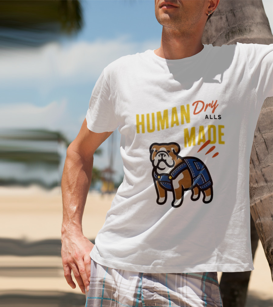 Human Made Dry Alls Bulldog In Overalls T-Shirt