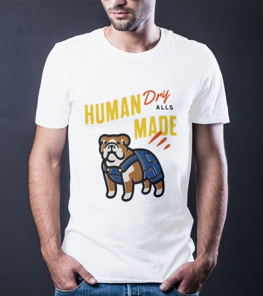 Human Made Dry Alls Bulldog In Overalls T-Shirt