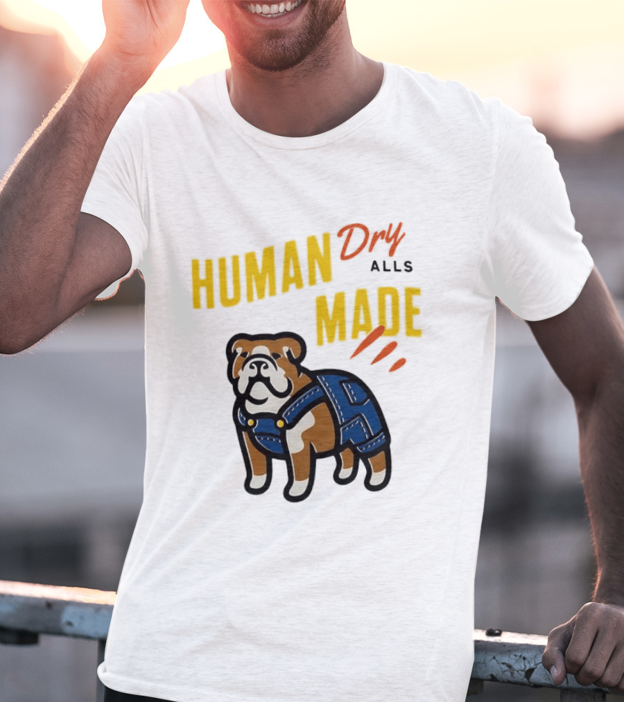 Human Made Dry Alls Bulldog In Overalls T-Shirt