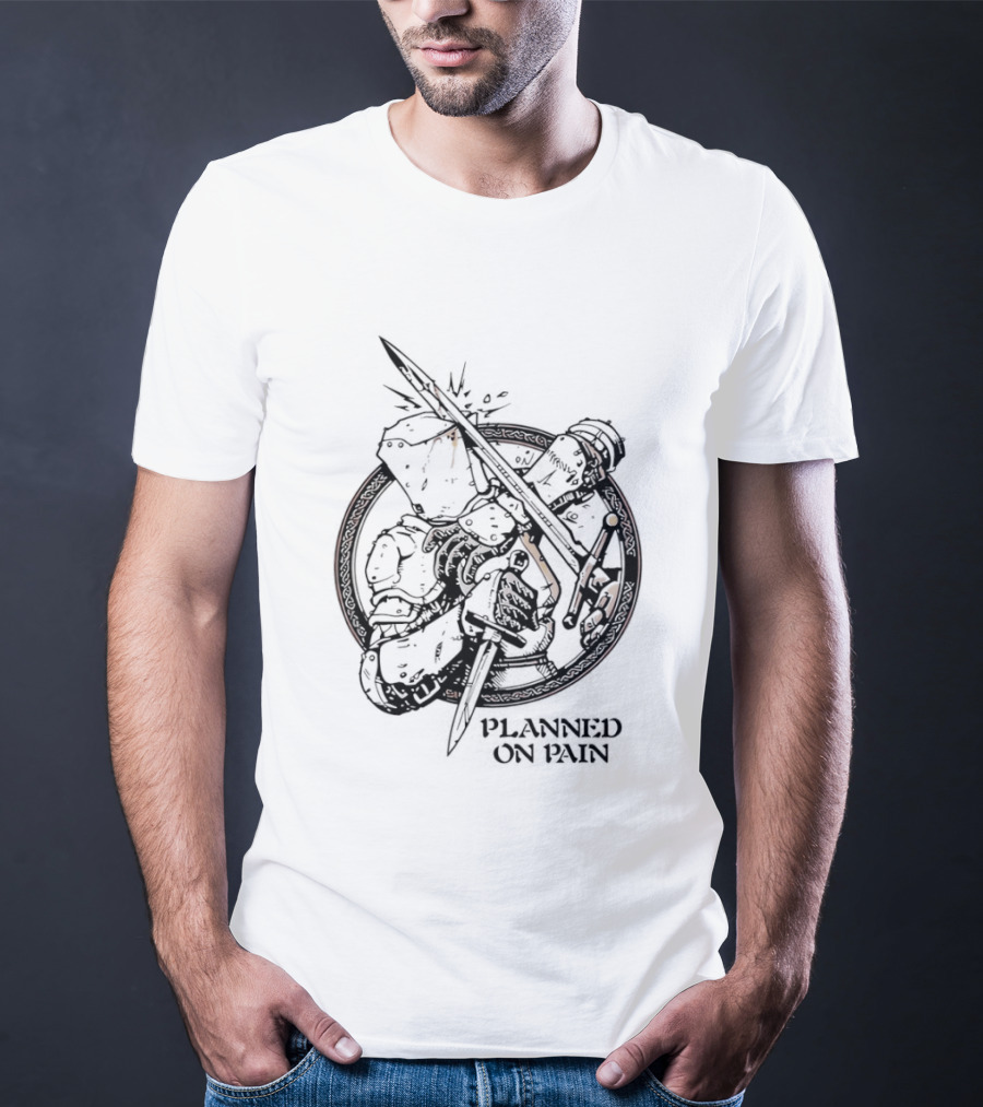 Lady Knight Planned On Pain Warrior Aesthetic T-Shirt
